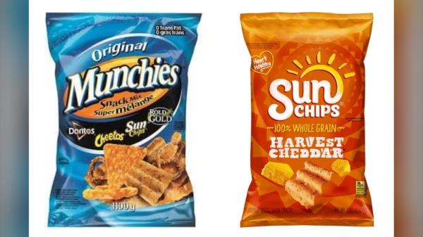 因可能受到沙门氏菌污染，加拿大Frito Lay公司召回Sunchips和Munchies